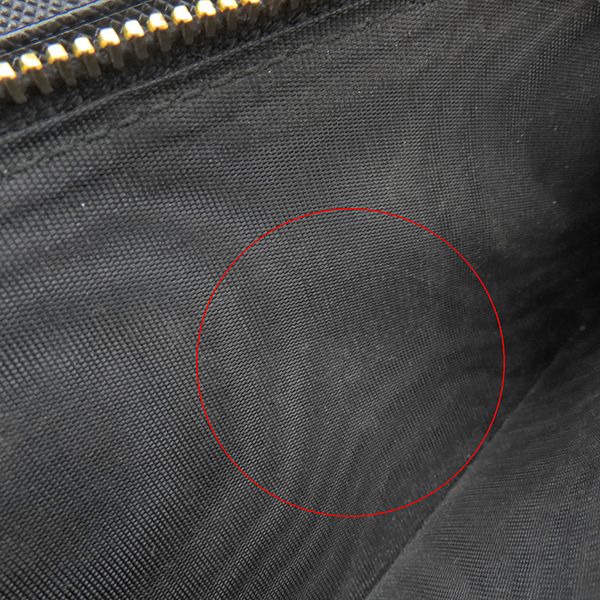 Prada Long Wallet Ribbon Flap Wallet Saffianoleather Black Goldhardware Black