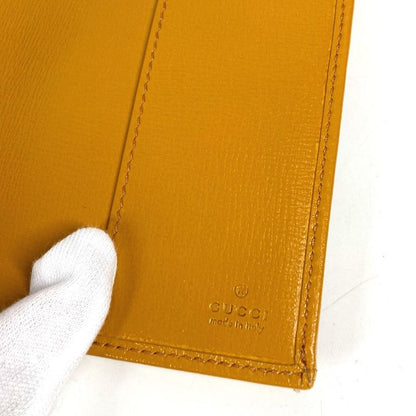 Gucci Passport Case Retro Logo 724562 GG Supreme Canvas Yellow