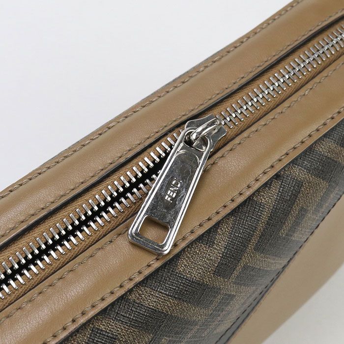 Fendi Camera Case Diagonal 7m.0286 Shoulder Bag Leather PVC Men's