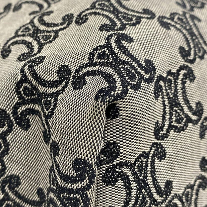 Celine Tote Bag Macadam Pattern Dark Navy Ivory And Multi Leather