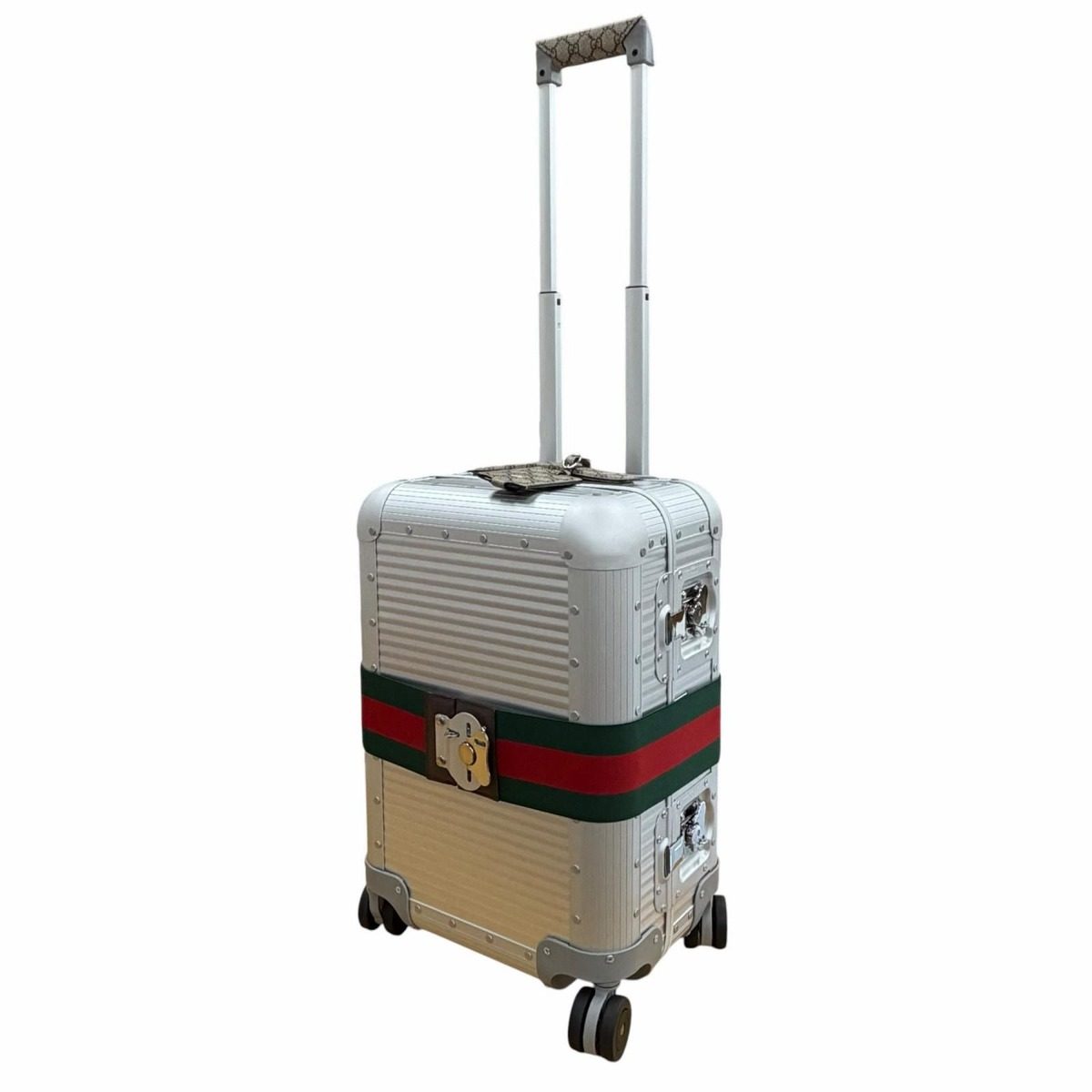 Gucci Milano Porter Cabin Trolley Aluminum GG Supreme Canvas — view 4