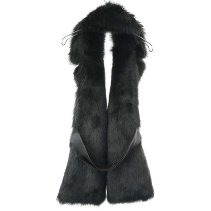 Bottega Veneta 22aw Lambskin Fur Vest Scarf 717711 V27w0 Green