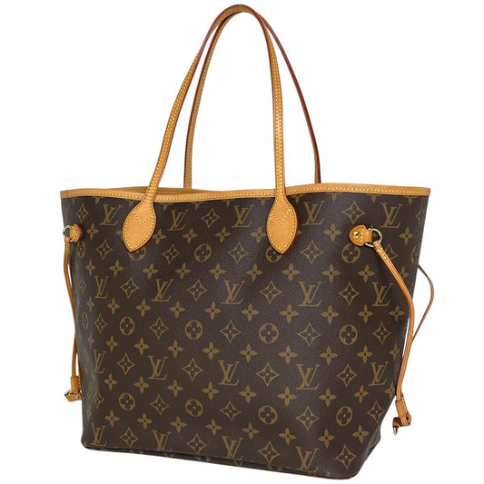 Louis Vuitton Neverfull MM Shoulder Bag Tote Monogram Brown