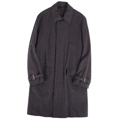 Hermes Collarless Coat Balma Long — view 2