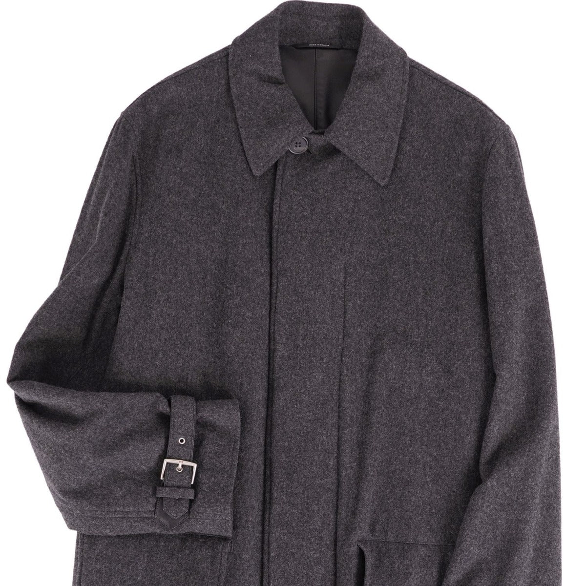 Hermes Collarless Coat Balma Long — view 3