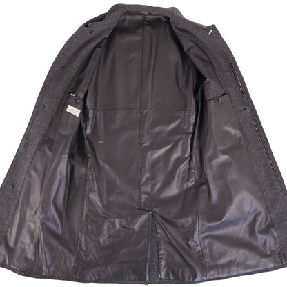 Hermes Collarless Coat Balma Long — view 5