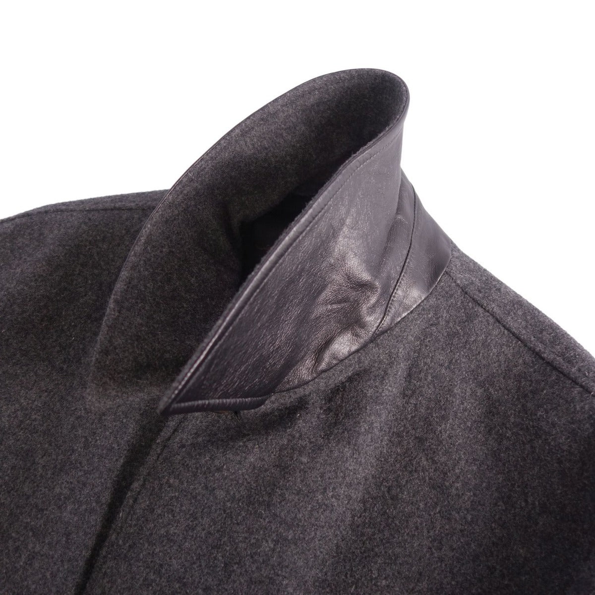 Hermes Collarless Coat Balma Long — view 6
