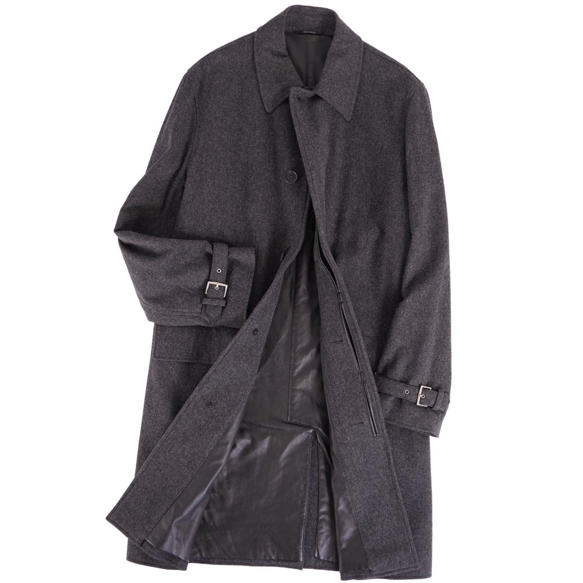 Hermes Collarless Coat Balma Long
