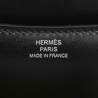 Hermes Shoulder Bag Constance 3 Mini Miroir Box Calf Black Silver Hardware