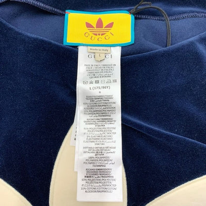 Gucci Dress Navy Ivory Black Adidas Logo Cotton Nylon