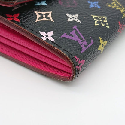 Louis Vuitton Multicolor Sarah Long Wallet Monogram Black