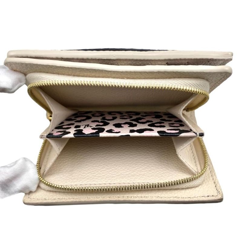 Louis Vuitton M80754 Portefeuille Cles a Wild at Heart Leopard Fold Compact