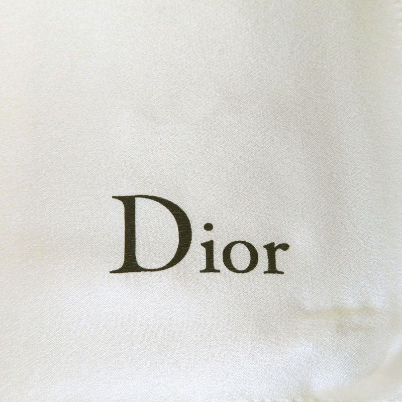 Christian Dior J'adore DIOR Scarf Heart Ribbon Flower Girl Silk White 0026