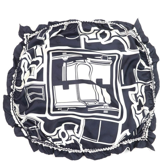 Hermes Coupes Tattoo Coupe Tattoo 100% Silk Full Design Scarf Navy With Box