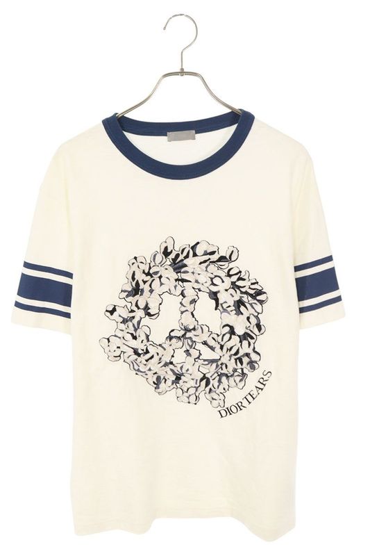 Dior 23AW 393j696f0849 Embroidered Design Ringer T-shirt Men S