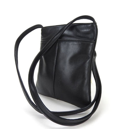 Loewe Mini Shoulder Bag Pochette Crossbody Leather Black Chic Women