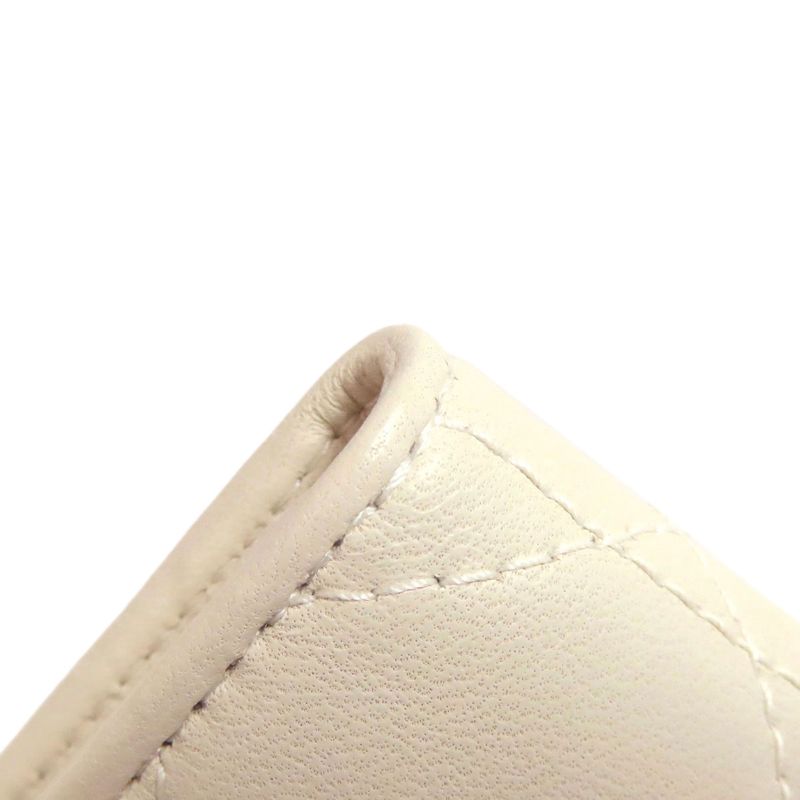 Christian DIOR Cannage Key Case Calf Women