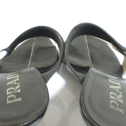 Good Prada Color Scheme Leather Strap Sandals Mules Size 36 Approx 23cm