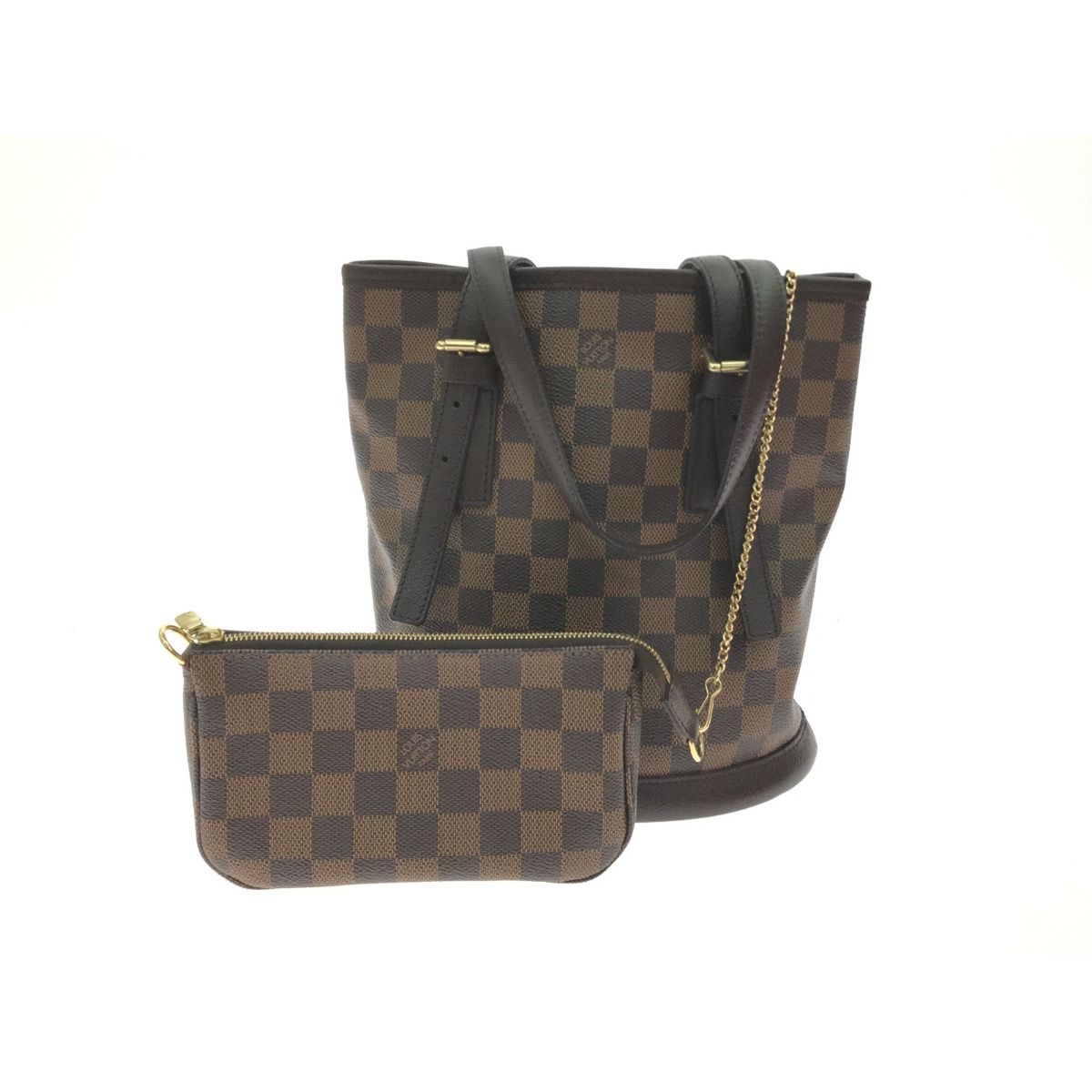 Louis Vuitton Tote Bag Bucket with Pouch Damier Male