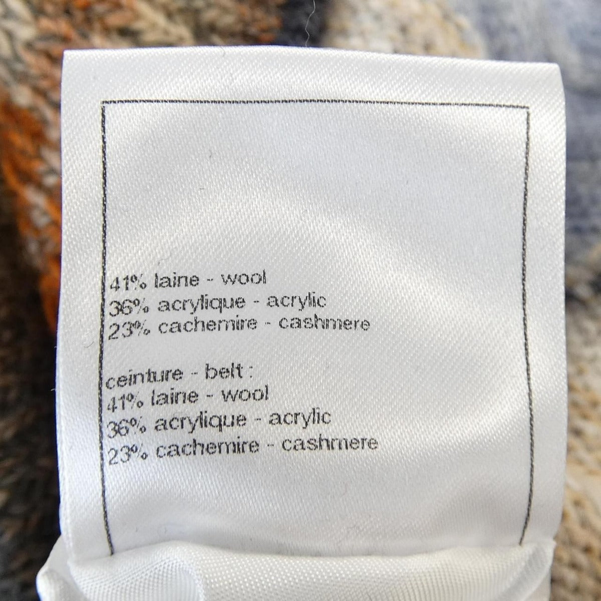 Chanel Jacket Cashmere Brown Blue — view 3