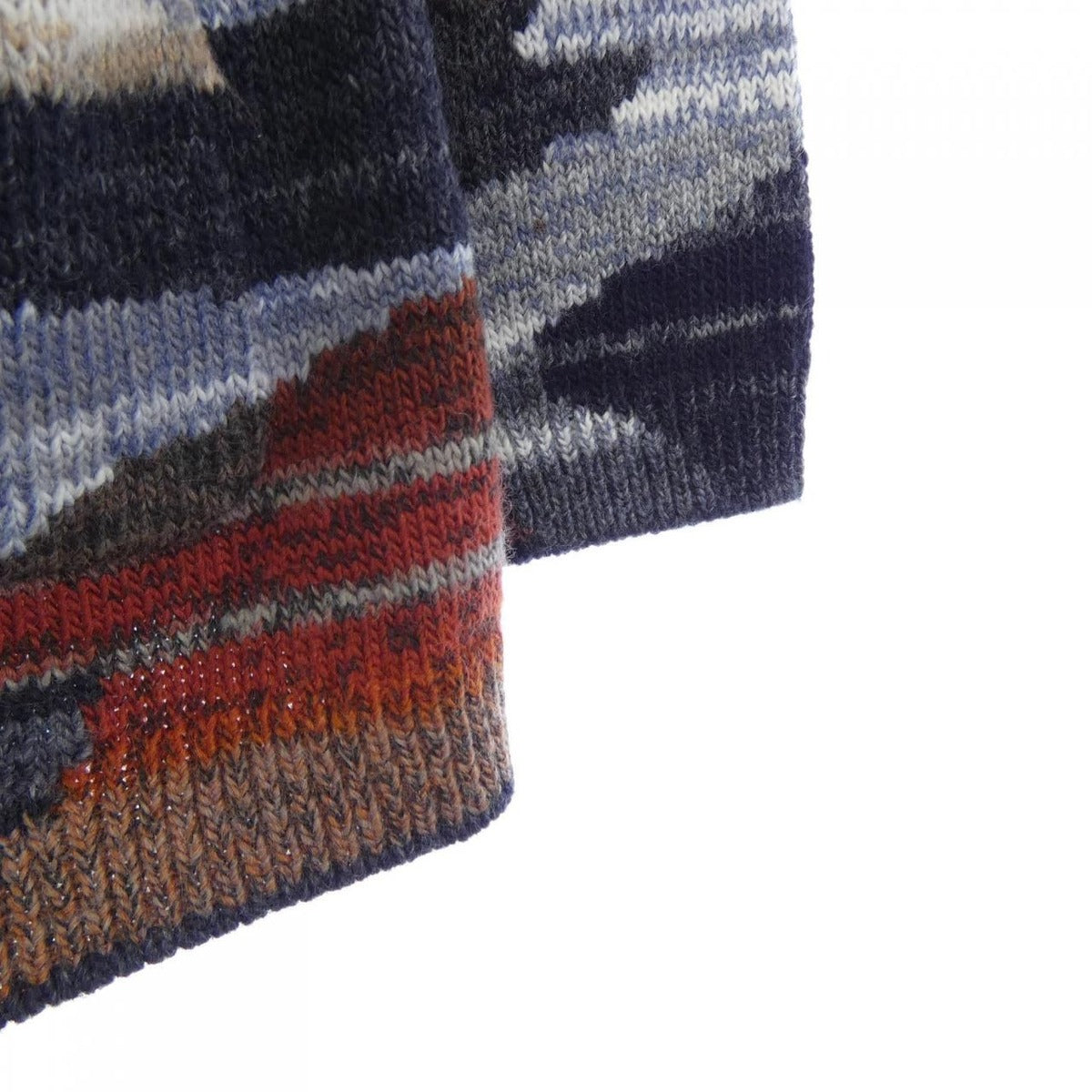 Chanel Jacket Cashmere Brown Blue — view 7