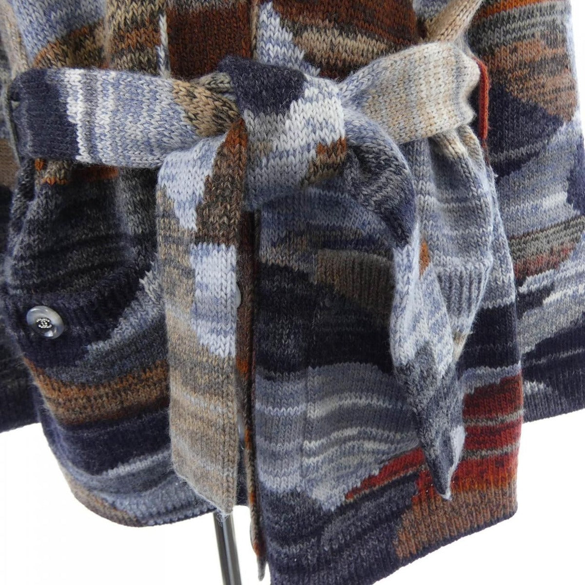 Chanel Jacket Cashmere Brown Blue — view 8