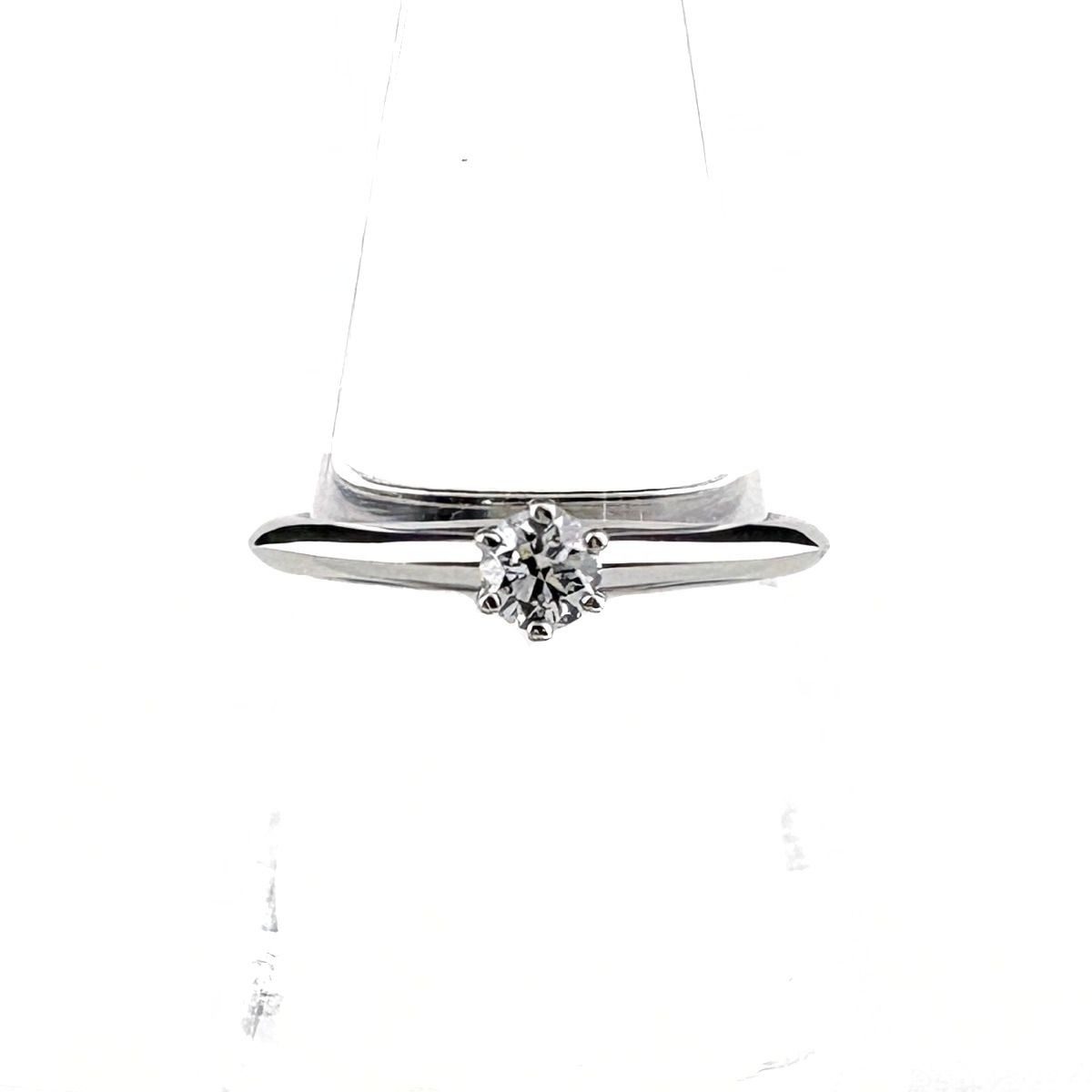 Tiffany & Co Solitaire Ring Platinum Diamond