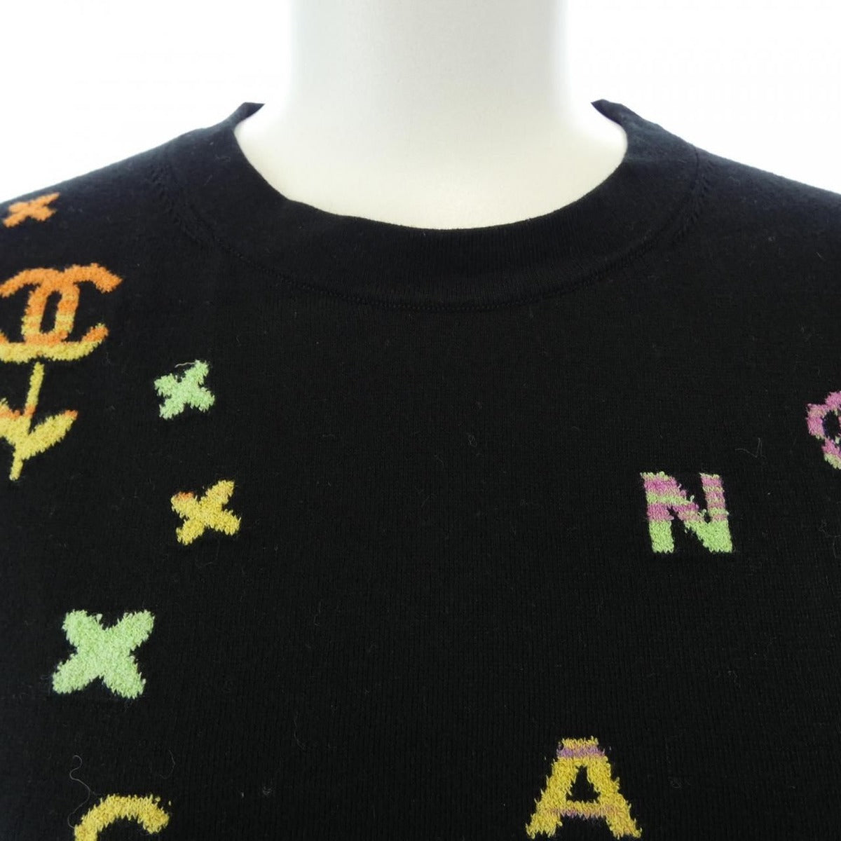 Chanel Knit Top Black 34 Translucency — view 6