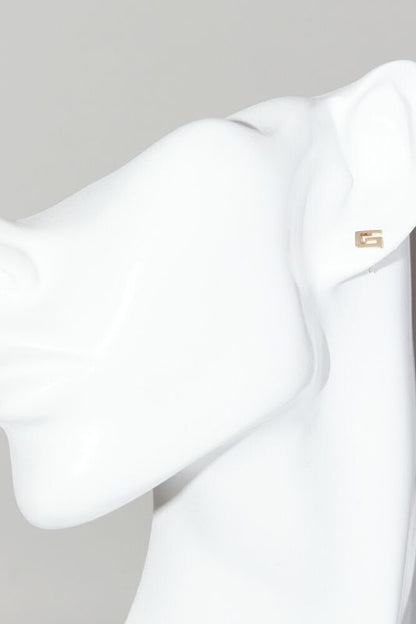 Gucci Earrings 18K Yellow Gold G Logo Studded Earrings