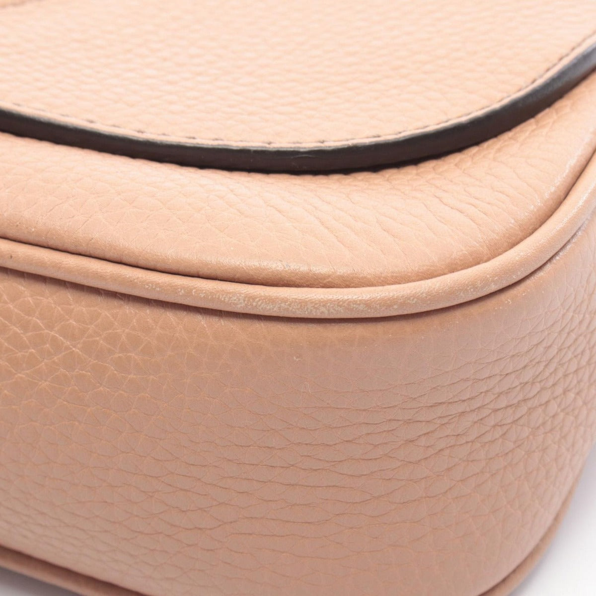 Gucci Shoulder Bag Soho Interlocking Beige Leather — view 5