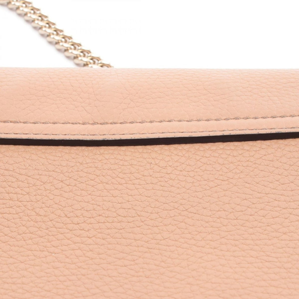 Gucci Shoulder Bag Soho Interlocking Beige Leather — view 6
