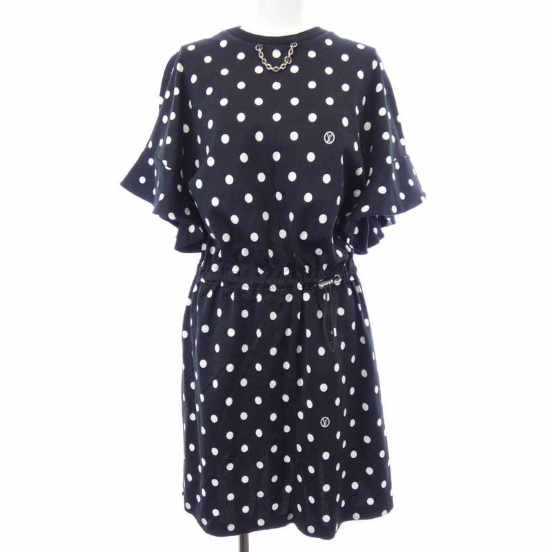 Louis Vuitton Polka Dot Cotton Jersey Fmjd96 Ob5 Dress