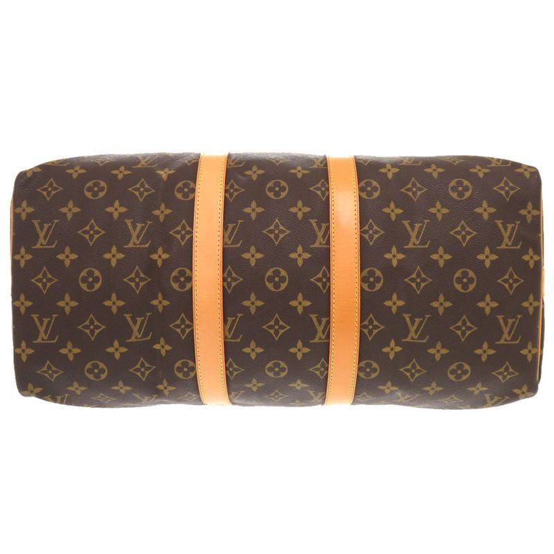 Louis Vuitton Keepall Bandoliere 45 Monogram M41418 Boston Bag LV 0600 Louis