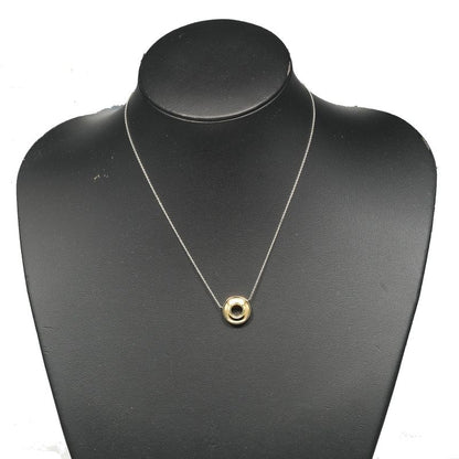Tiffany & Co Magic Circle Silver 925 X 18K Yellow Gold Ladies 3.5g Necklace