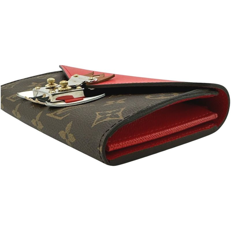 Louis Vuitton M60791 Monogram Long Wallet Portefeuille-sarah Tribal Mask Long