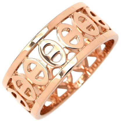Hermes Ring Chaine D'ancre Divine PM 18K Pink Gold 52 AU 750