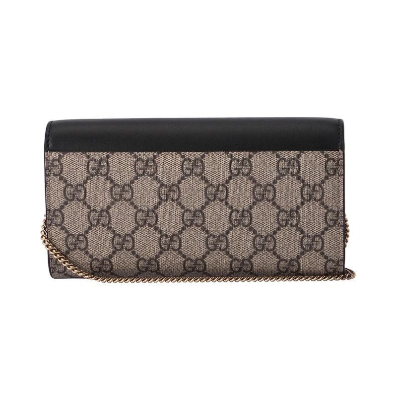 Gucci Long Wallet GG Supreme Brown/black