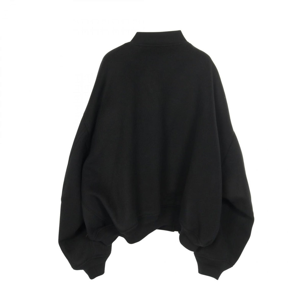 Balenciaga Jacket Logo Embroidery Black Wool Bomber — view 2