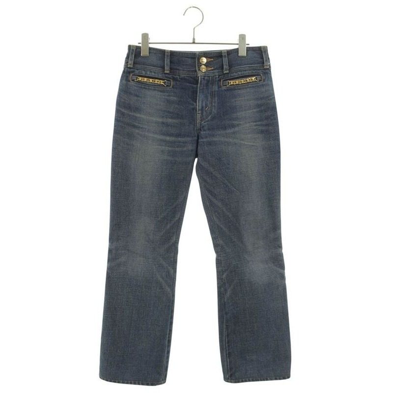 Celine Jane Triomphe Logo Chainf Denim Pants