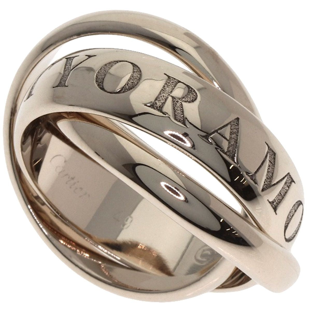 Cartier Trinity Christmas Limited 49 Ring 18k White Gold