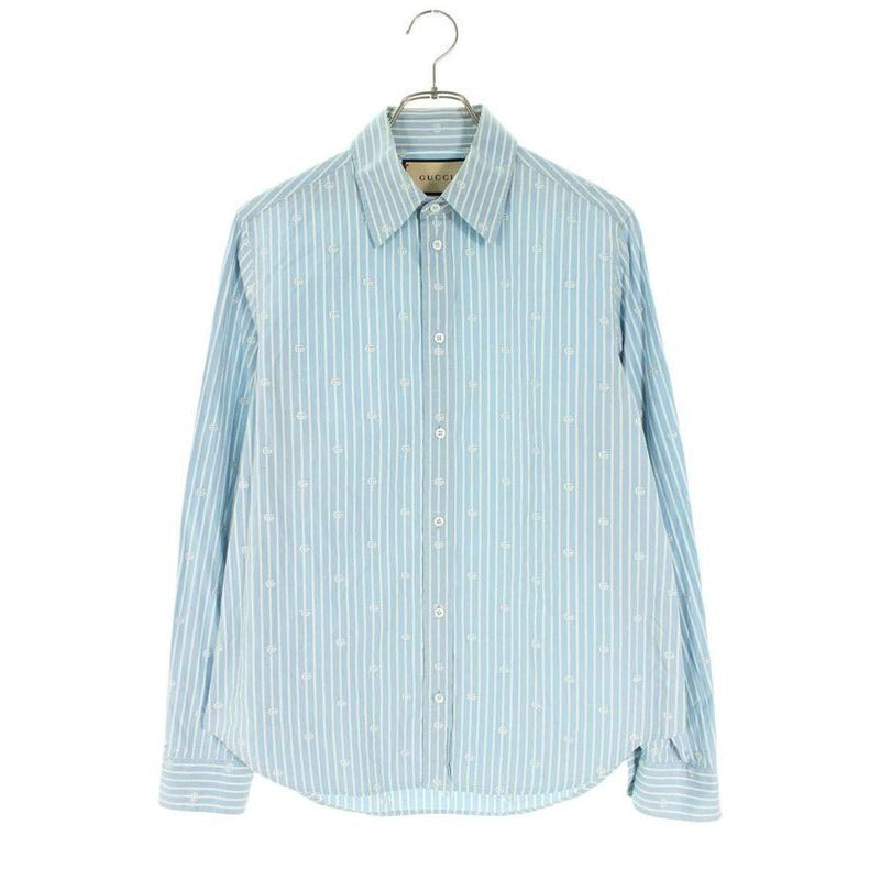 Gucci Zafxs GG Striped Long Sleeve Shirt 15