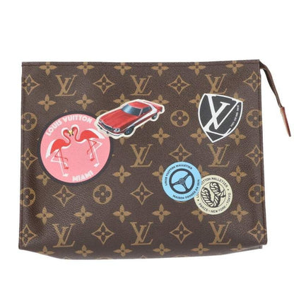 Louis Vuitton Poche Toilette Monogram World Tour Clutch Bag