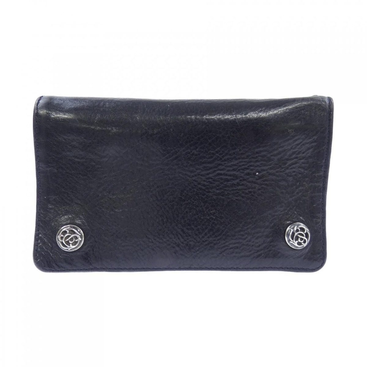 Chrome Hearts 1 Zip Blk Floral 304 Wallet