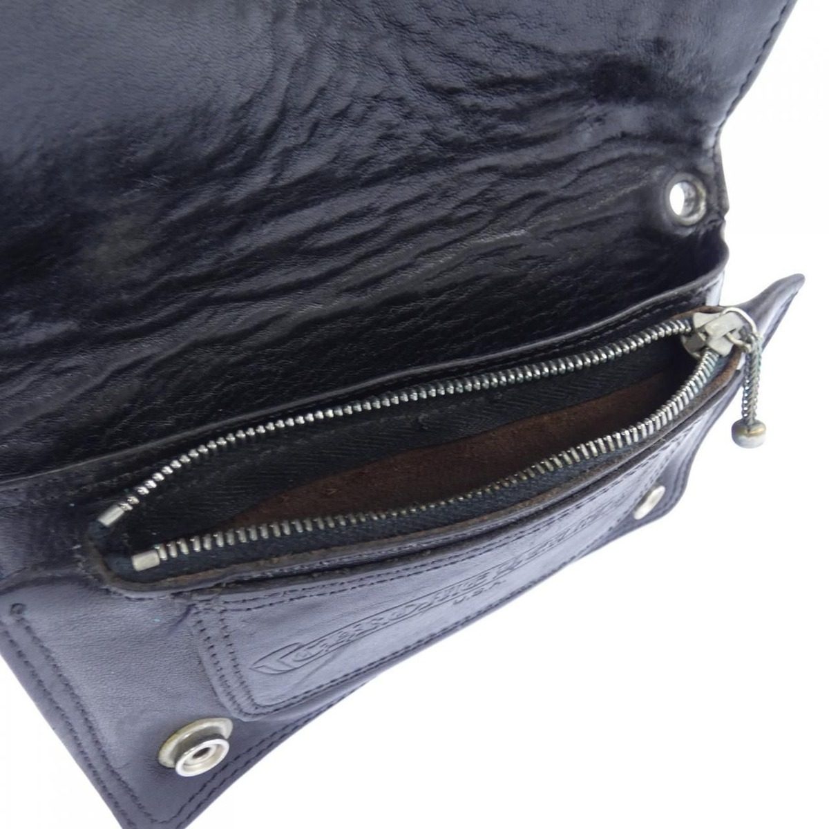 Chrome Hearts 1 Zip Blk Floral 304 Wallet — view 5