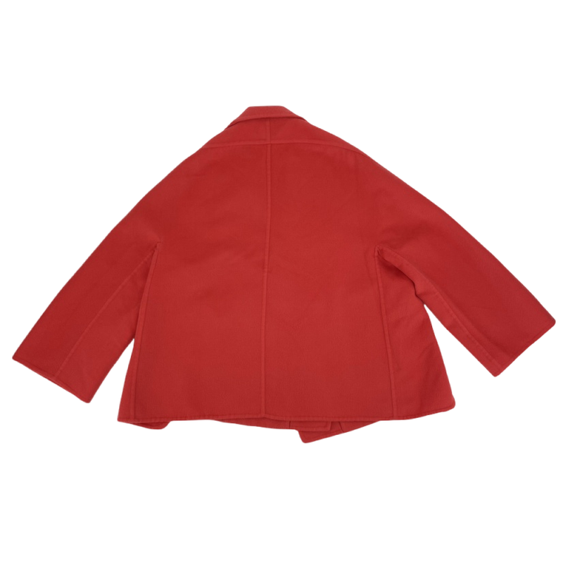 Hermes Current Outerwear Coat Orange X Red Cashmere Women's Size 34