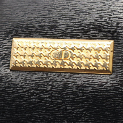 Dior Handbag CD Logo Black Leather — view 8