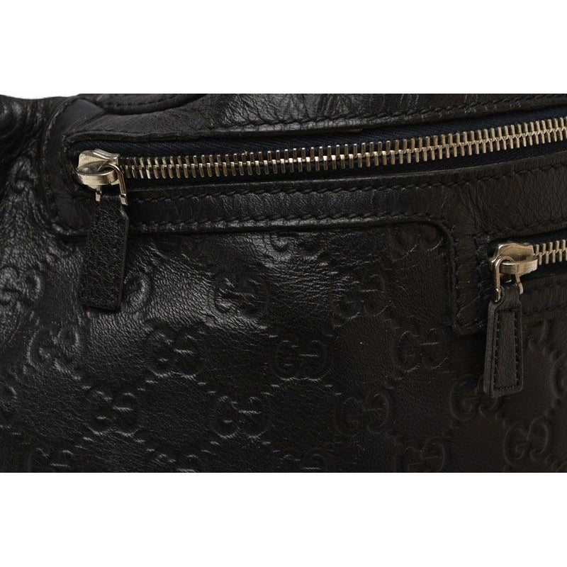 Gucci Body Bag Waist Pouch Guccissima GG Navy Men — view 4