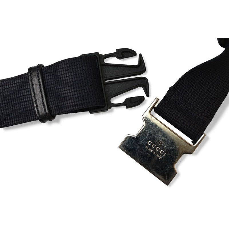 Gucci Body Bag Waist Pouch Guccissima GG Navy Men — view 6