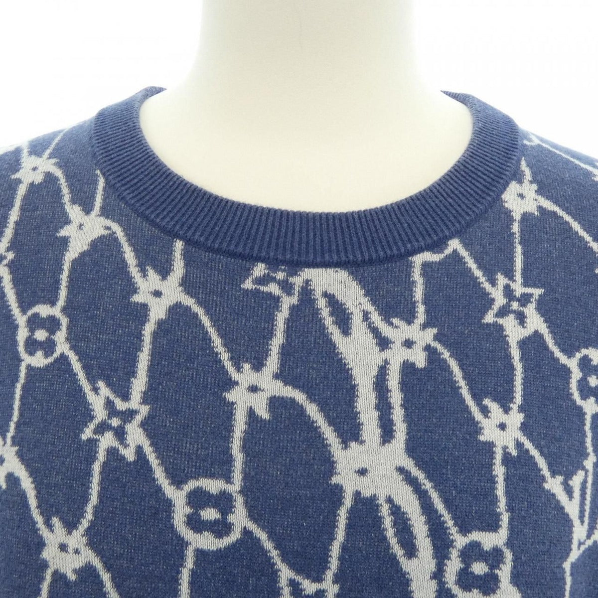 Louis Vuitton Cotton Short Sleeve Boat Neck Knit Sweater — view 5