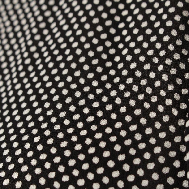 Celine Dotted Viscose Long Sleeved Shirt 20zx4178d Black